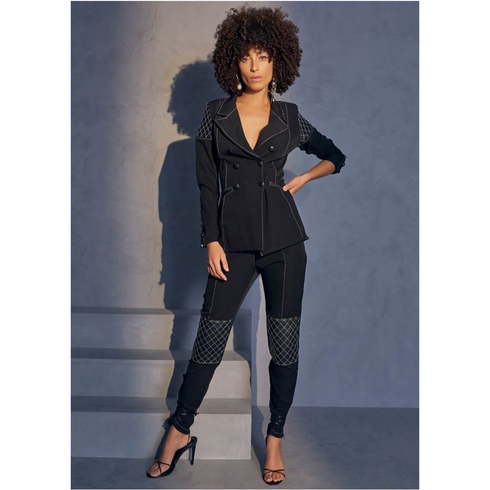 Double Breasted Jacket with Pants